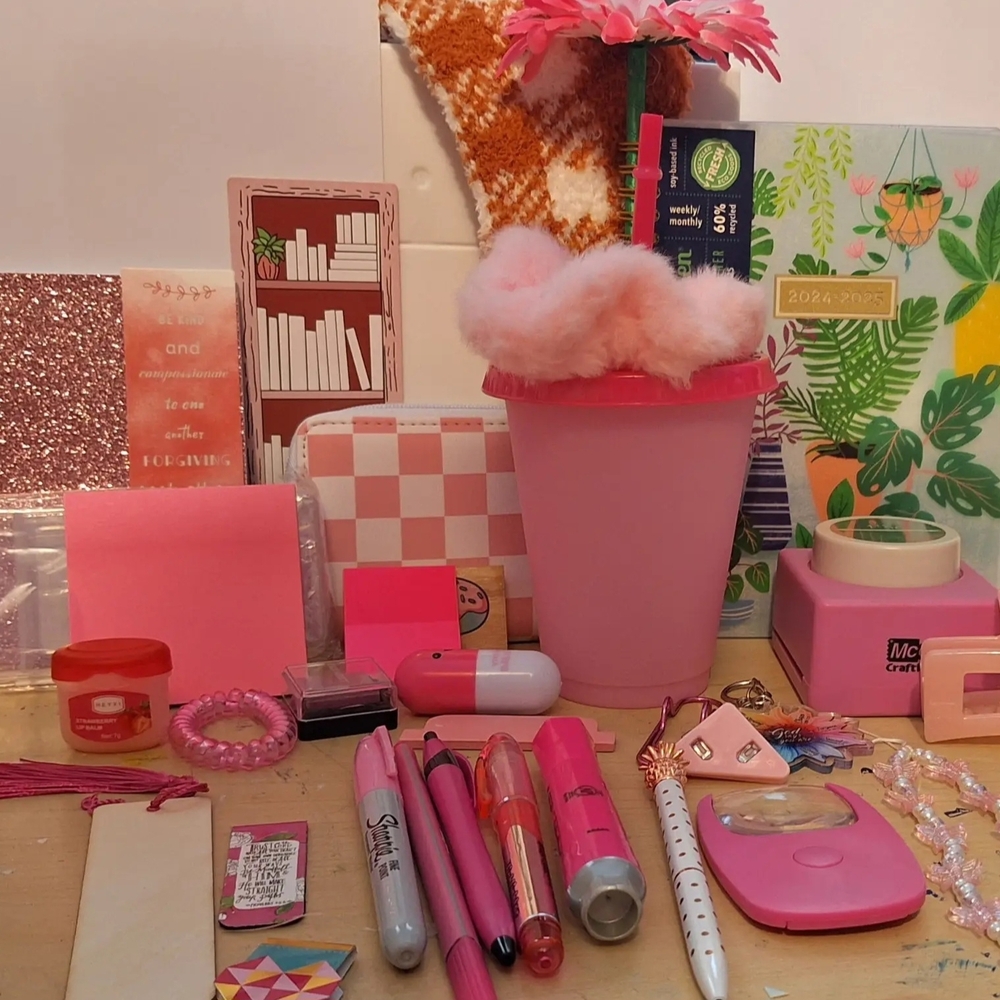 Pink Party Supplies Set